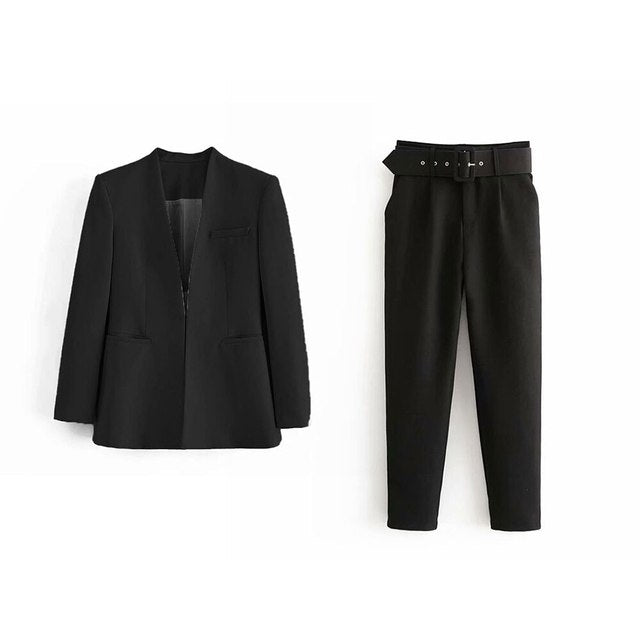 Ella™ | Tweedelige Dames Set: Blazer en Pantalon