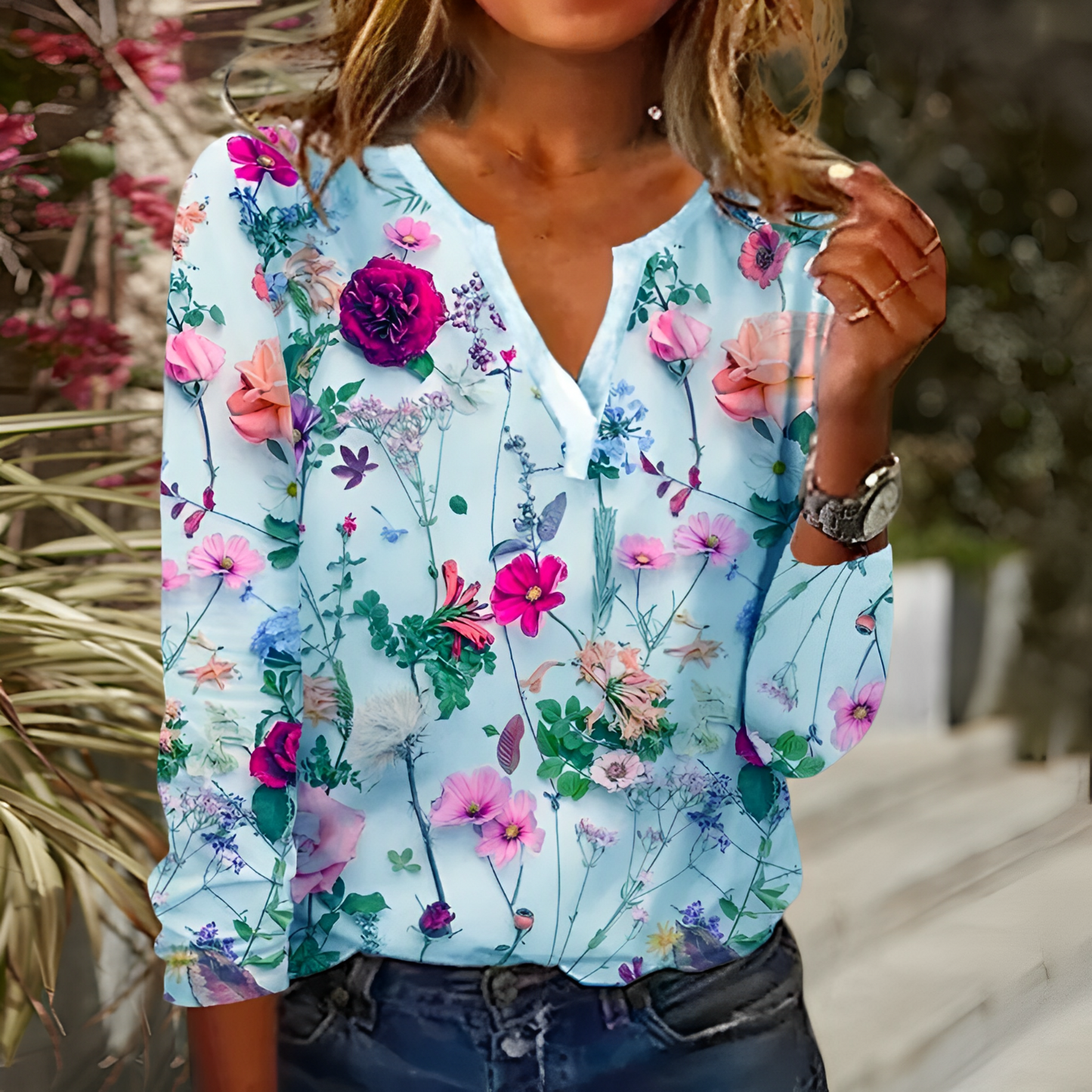 AnneMarie™ - Blouse met bloemenprint