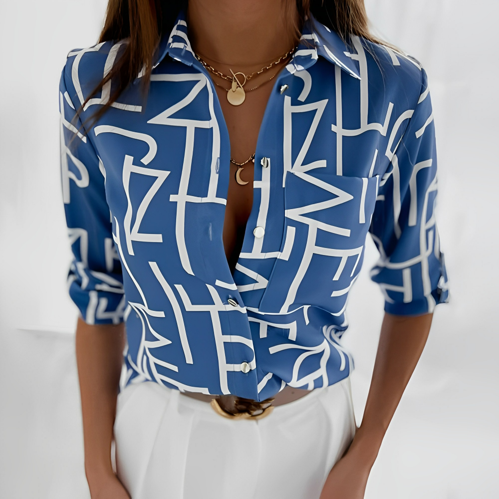 Kimber™ | Blouse met lijnstrepenprint